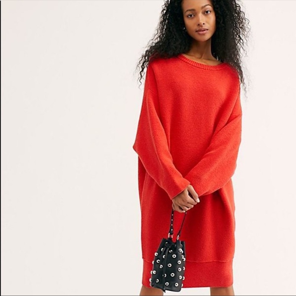 FREE PEOPLE "Give Your Heart Away" Tunic Sweater Dress